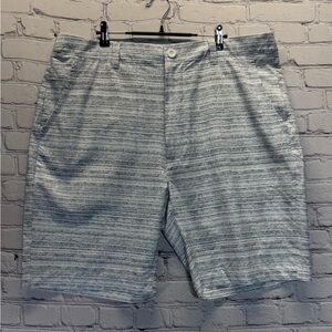 New men's Bermuda shorts, brand C.S.G, size 40, with grey stripes
